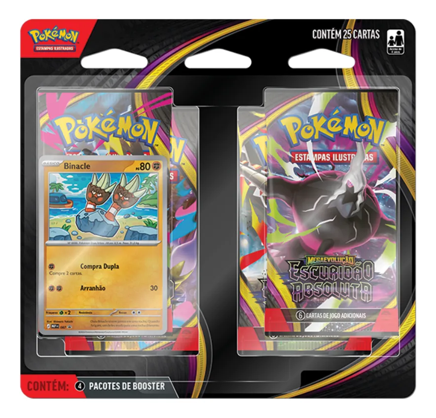 Blister Quádruplo Pokémon: Megaevolução Escuridão Absoluta