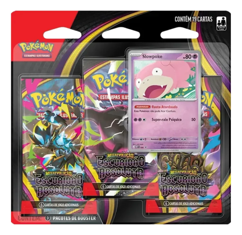 Blister Triplo Pokémon Me05 Escuridão Absoluta Português